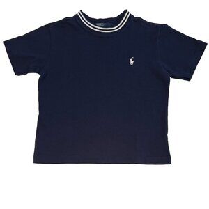 Ralph Lauren - NWT 3T navy blue & white shirt